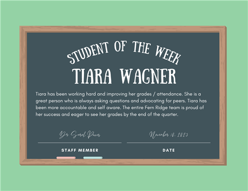 Student of the week